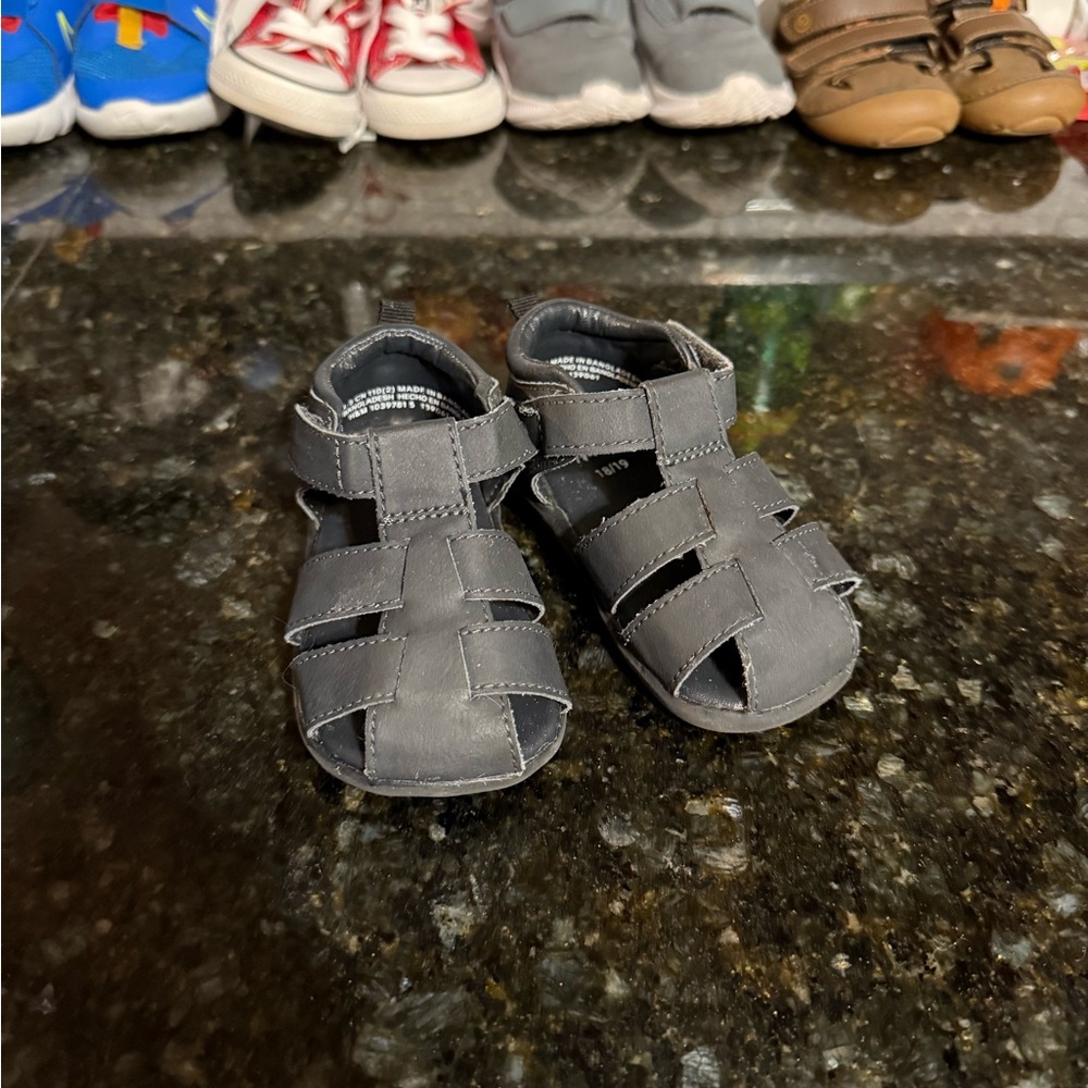 Gray/Navy Toddler H&M Sandals